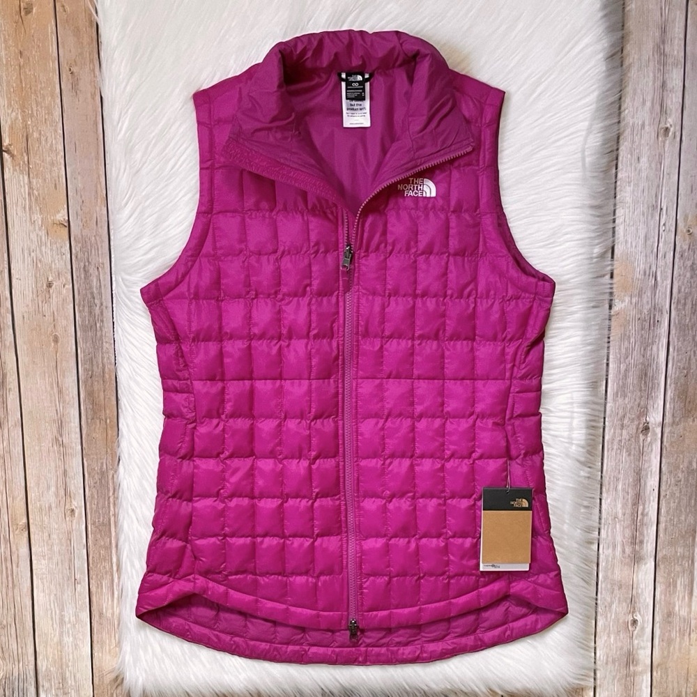 The North Face Women’s ThermoBall Insulated Vest In Deep Mulberry
